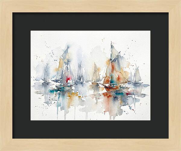 Sailboats Gliding Through Serenity
