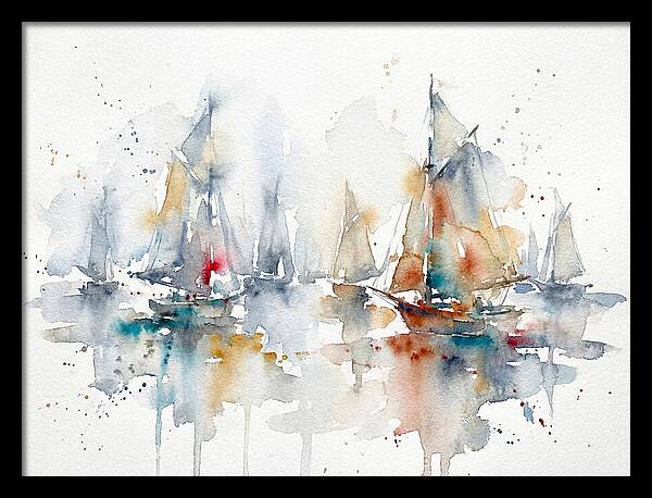 Sailboats Gliding Through Serenity