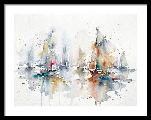 Sailboats Gliding Through Serenity