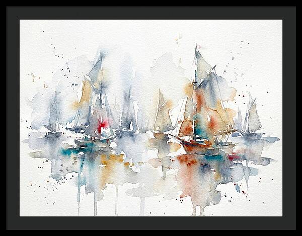Sailboats Gliding Through Serenity