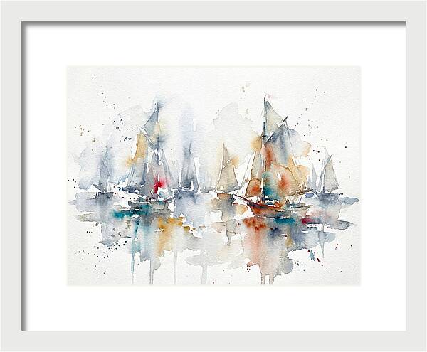 Sailboats Gliding Through Serenity