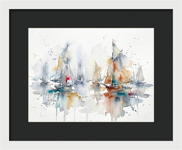 Sailboats Gliding Through Serenity