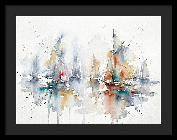 Sailboats Gliding Through Serenity