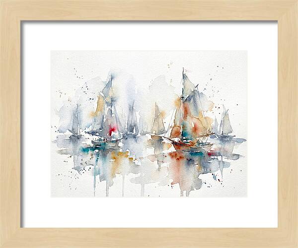 Sailboats Gliding Through Serenity