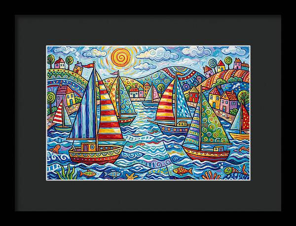 Sailboats In A Vibrant Harbor
