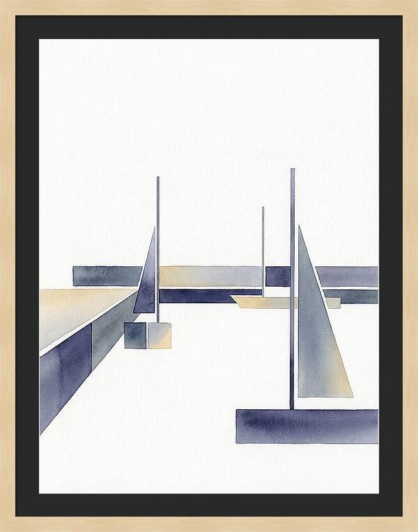 Sailboats In Tranquil Harbor