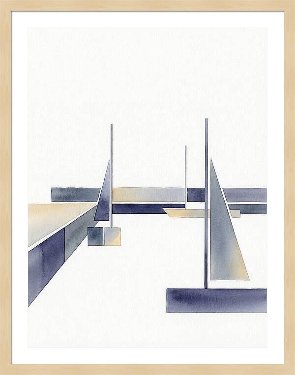 Sailboats In Tranquil Harbor