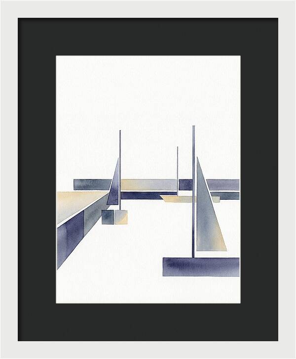 Sailboats In Tranquil Harbor