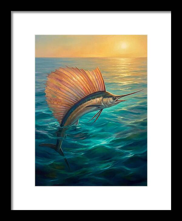 Sailfish Breaking Through Waves