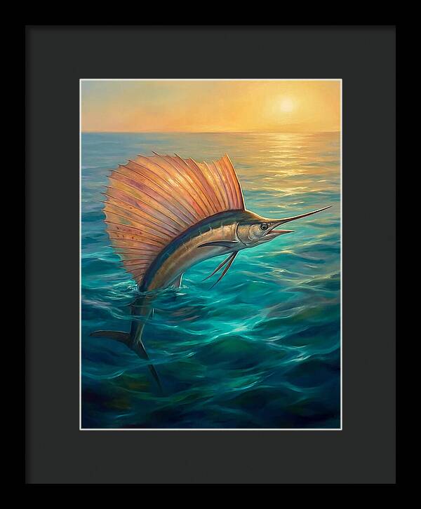 Sailfish Breaking Through Waves