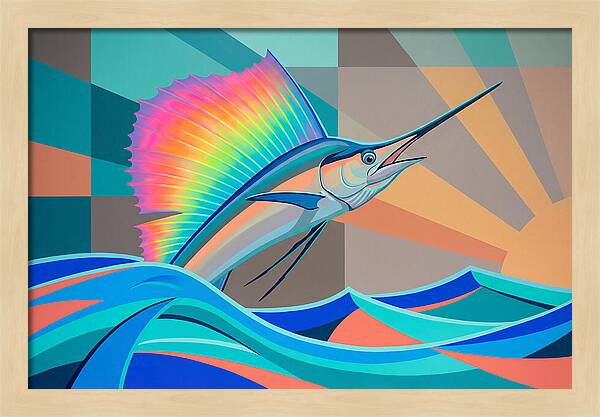 Sailfish In Vibrant Colors