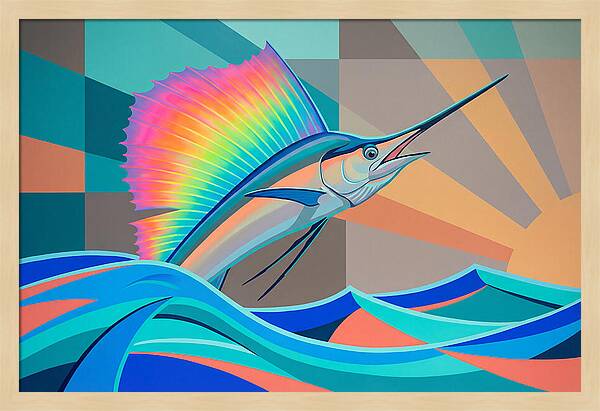 Sailfish In Vibrant Colors