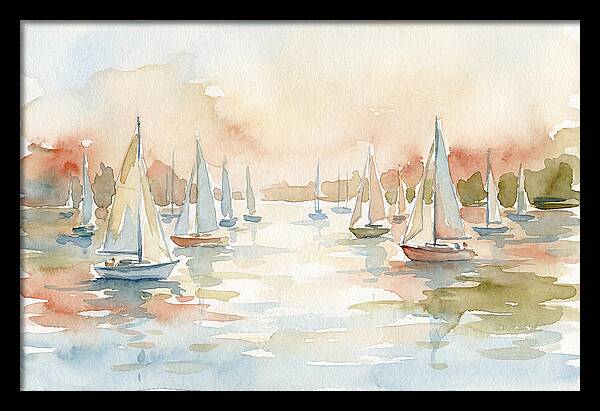 Sailing Boats In A Serene Harbor