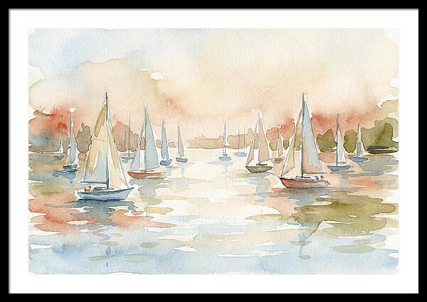 Sailing Boats In A Serene Harbor