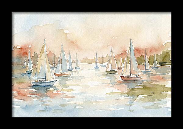Sailing Boats In A Serene Harbor