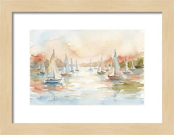 Sailing Boats In A Serene Harbor