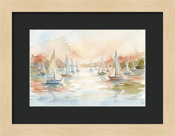 Sailing Boats In A Serene Harbor