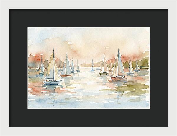Sailing Boats In A Serene Harbor