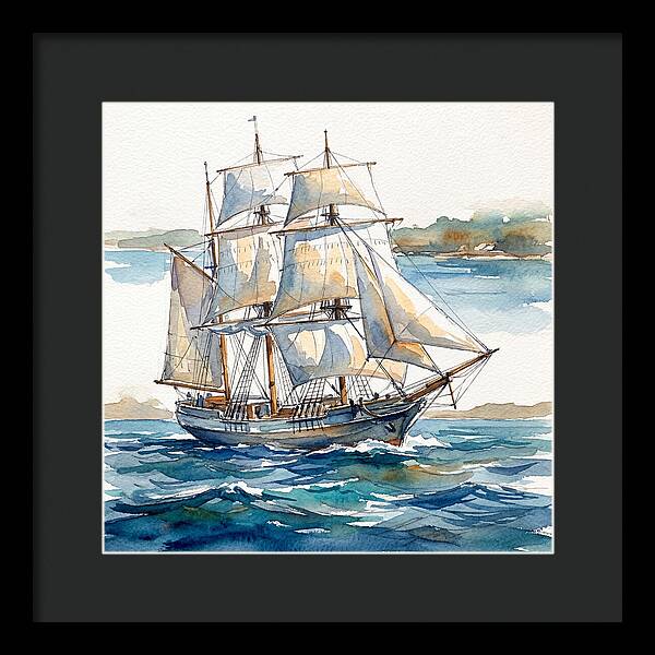 Sailing Ship On The Open Sea