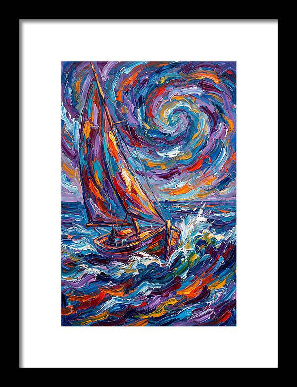 Sailing Through Colorful Swirls