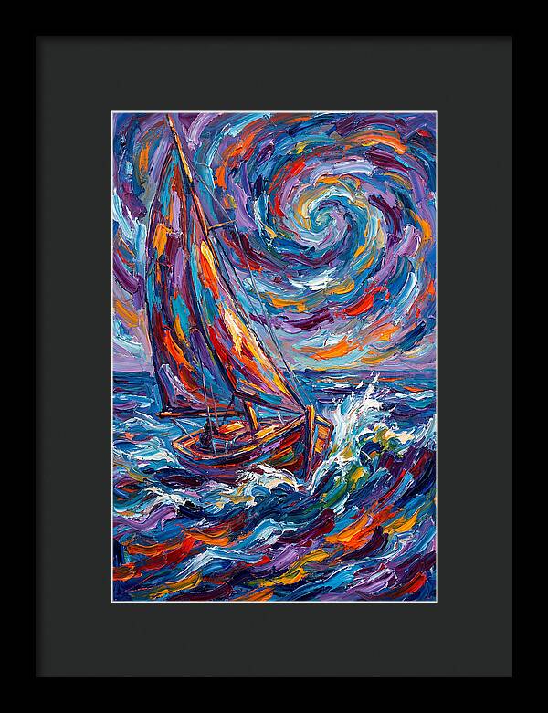 Sailing Through Colorful Swirls