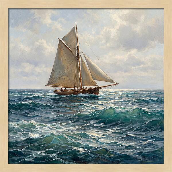 Sailing Through Turquoise Waves