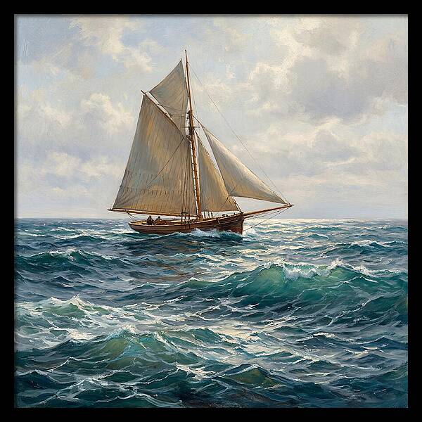 Sailing Through Turquoise Waves