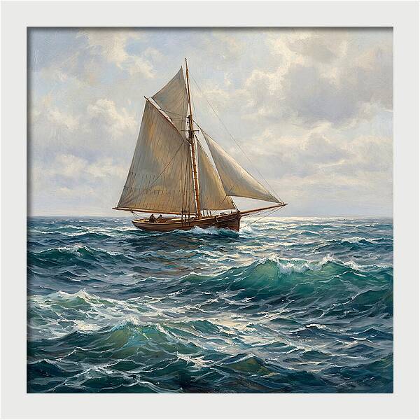 Sailing Through Turquoise Waves