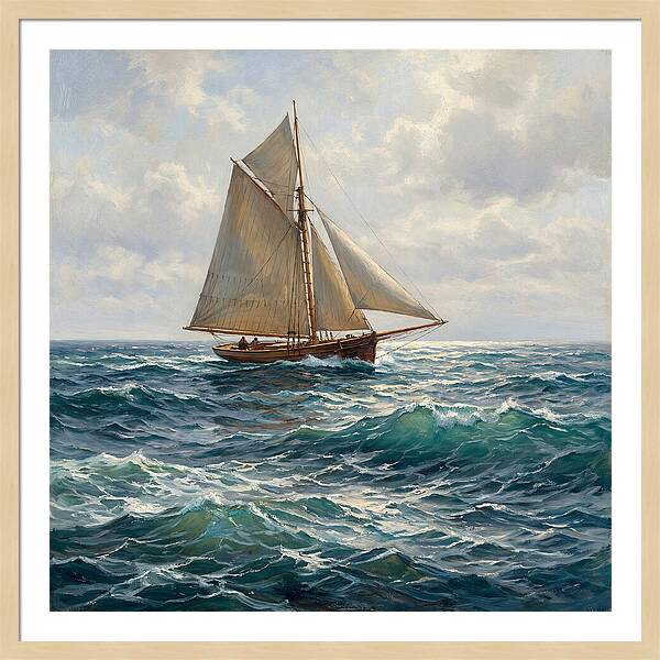 Sailing Through Turquoise Waves