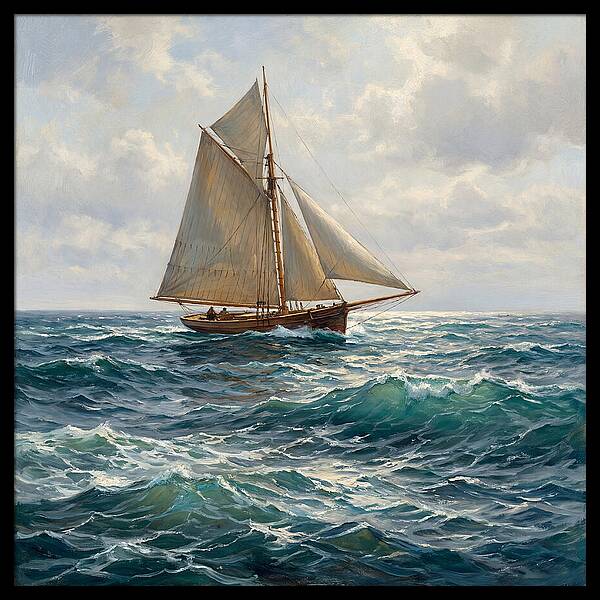 Sailing Through Turquoise Waves