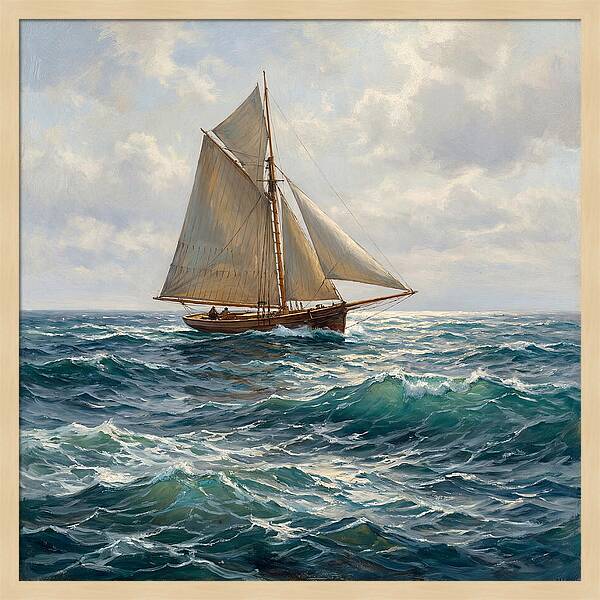 Sailing Through Turquoise Waves