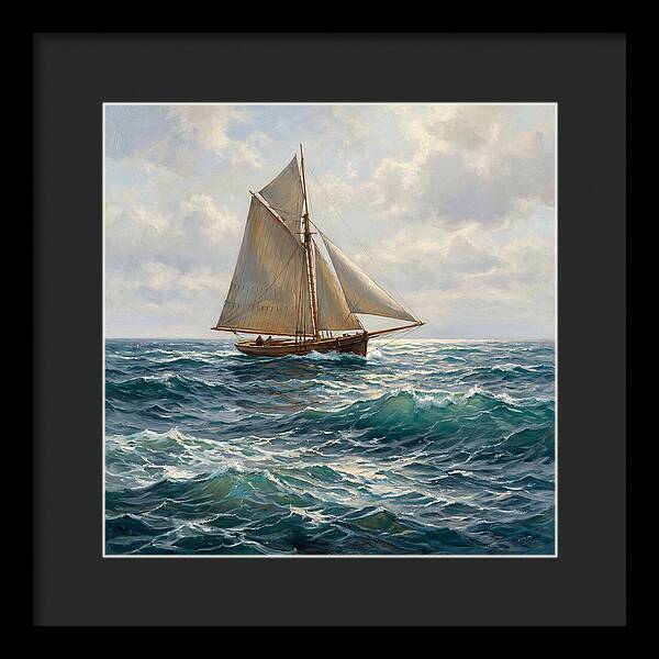 Sailing Through Turquoise Waves