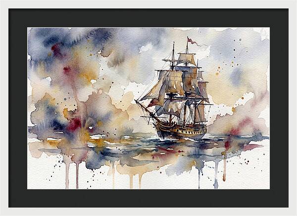 Sailing Through Watercolor Dreams