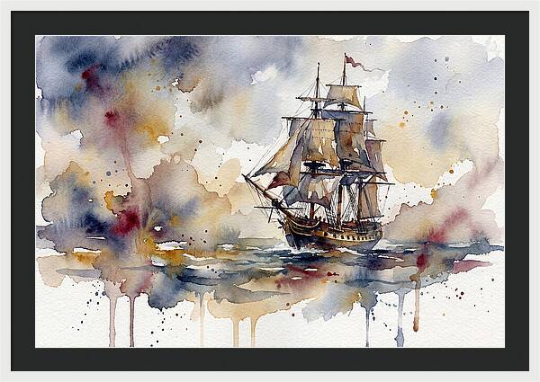 Sailing Through Watercolor Dreams