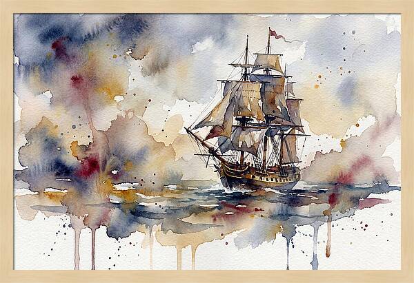 Sailing Through Watercolor Dreams