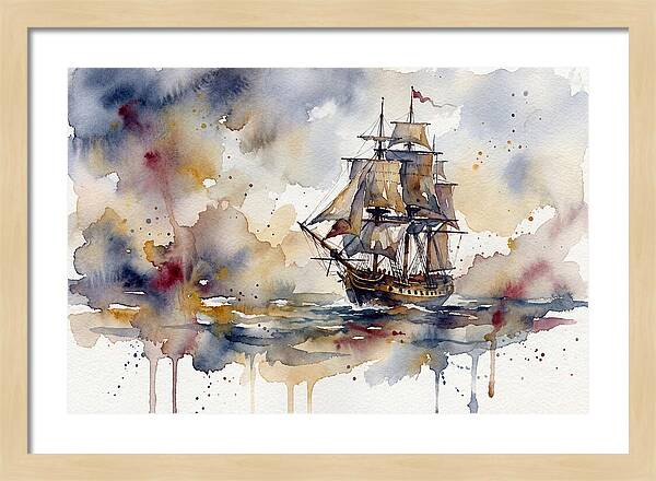 Sailing Through Watercolor Dreams
