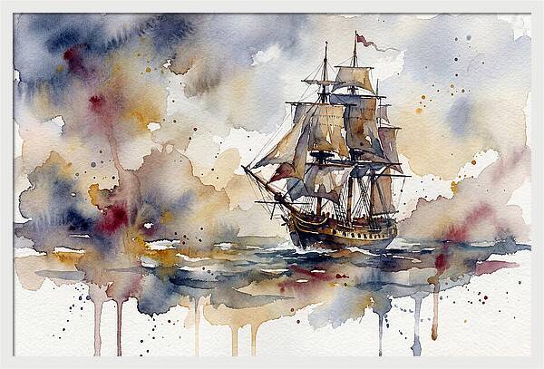 Sailing Through Watercolor Dreams