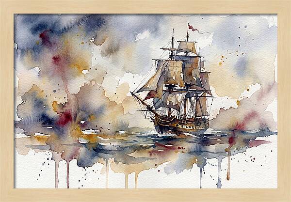 Sailing Through Watercolor Dreams