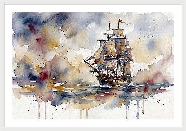 Sailing Through Watercolor Dreams