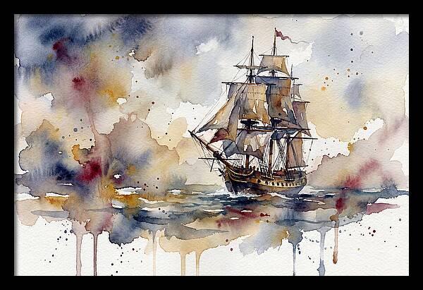 Sailing Through Watercolor Dreams