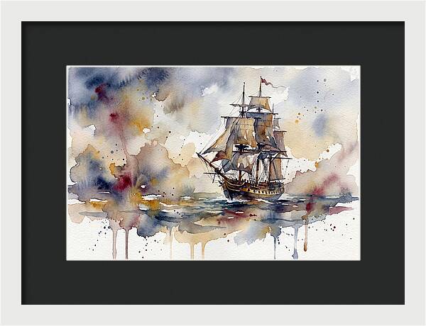 Sailing Through Watercolor Dreams
