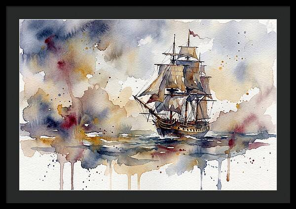 Sailing Through Watercolor Dreams