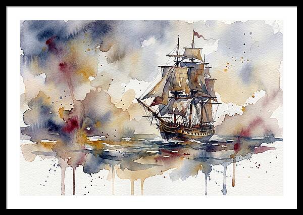Sailing Through Watercolor Dreams