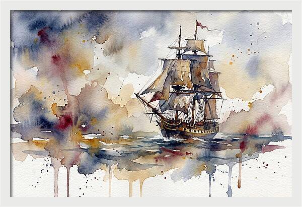 Sailing Through Watercolor Dreams