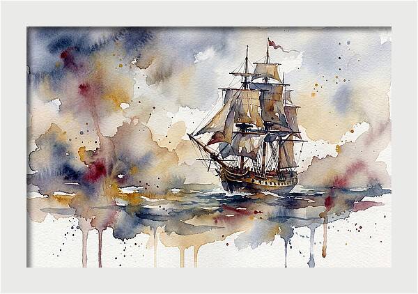 Sailing Through Watercolor Dreams