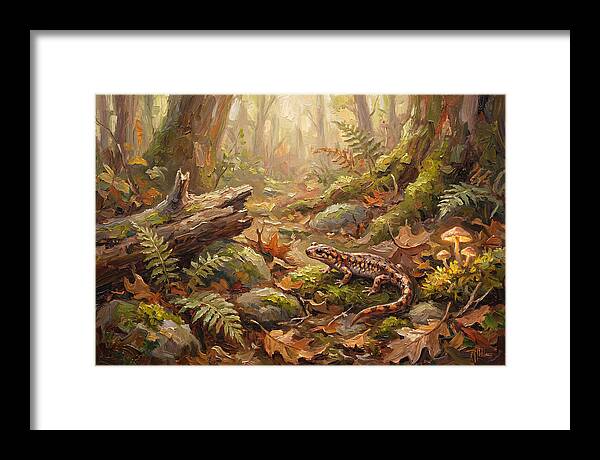 Salamander Among Forest Foliage
