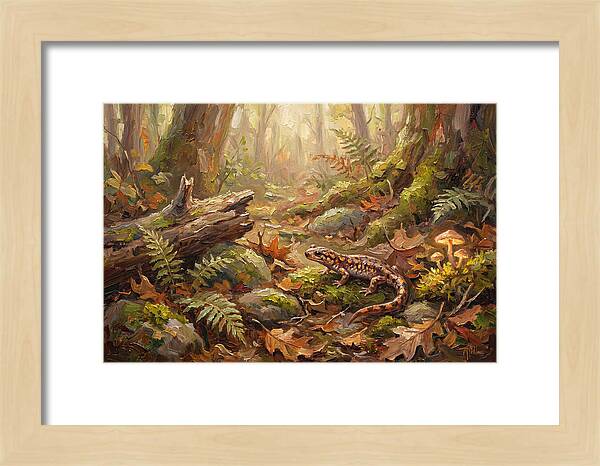 Salamander Among Forest Foliage