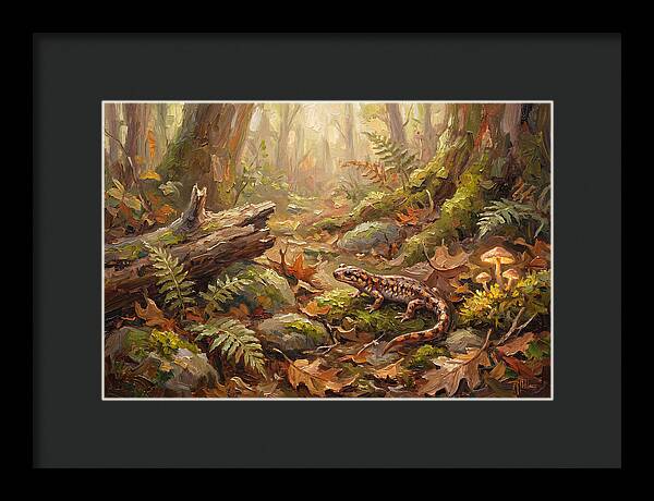 Salamander Among Forest Foliage