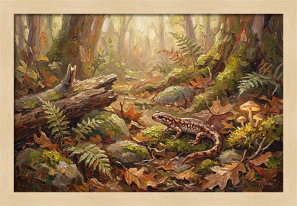 Salamander Among Forest Foliage