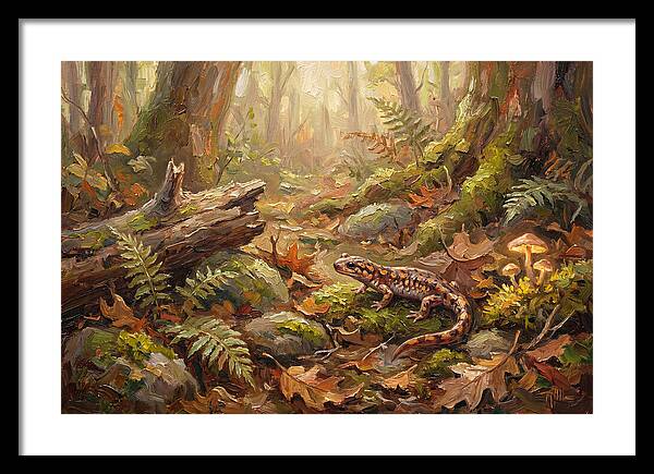 Salamander Among Forest Foliage